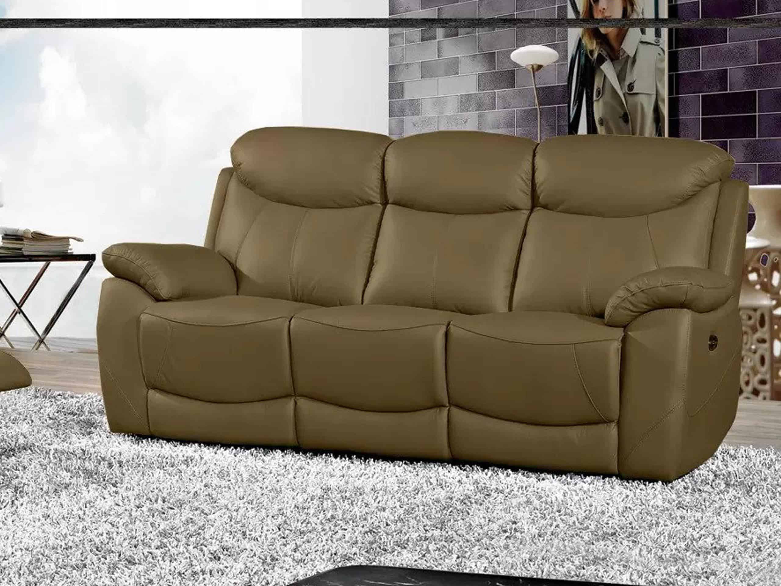Odinė sofa-lova POMPEA Cappucchino – 200×90 cm 3