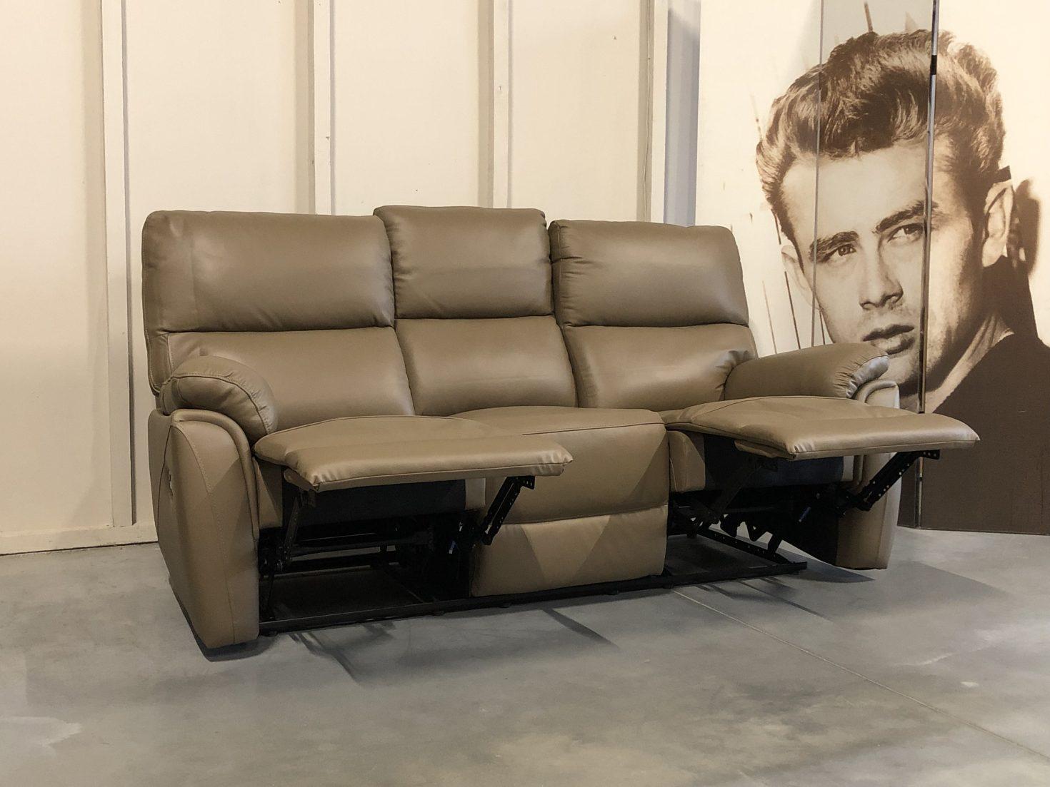 Odinė sofa reglaineris ARIA cappucchino – 190×90 cm 5