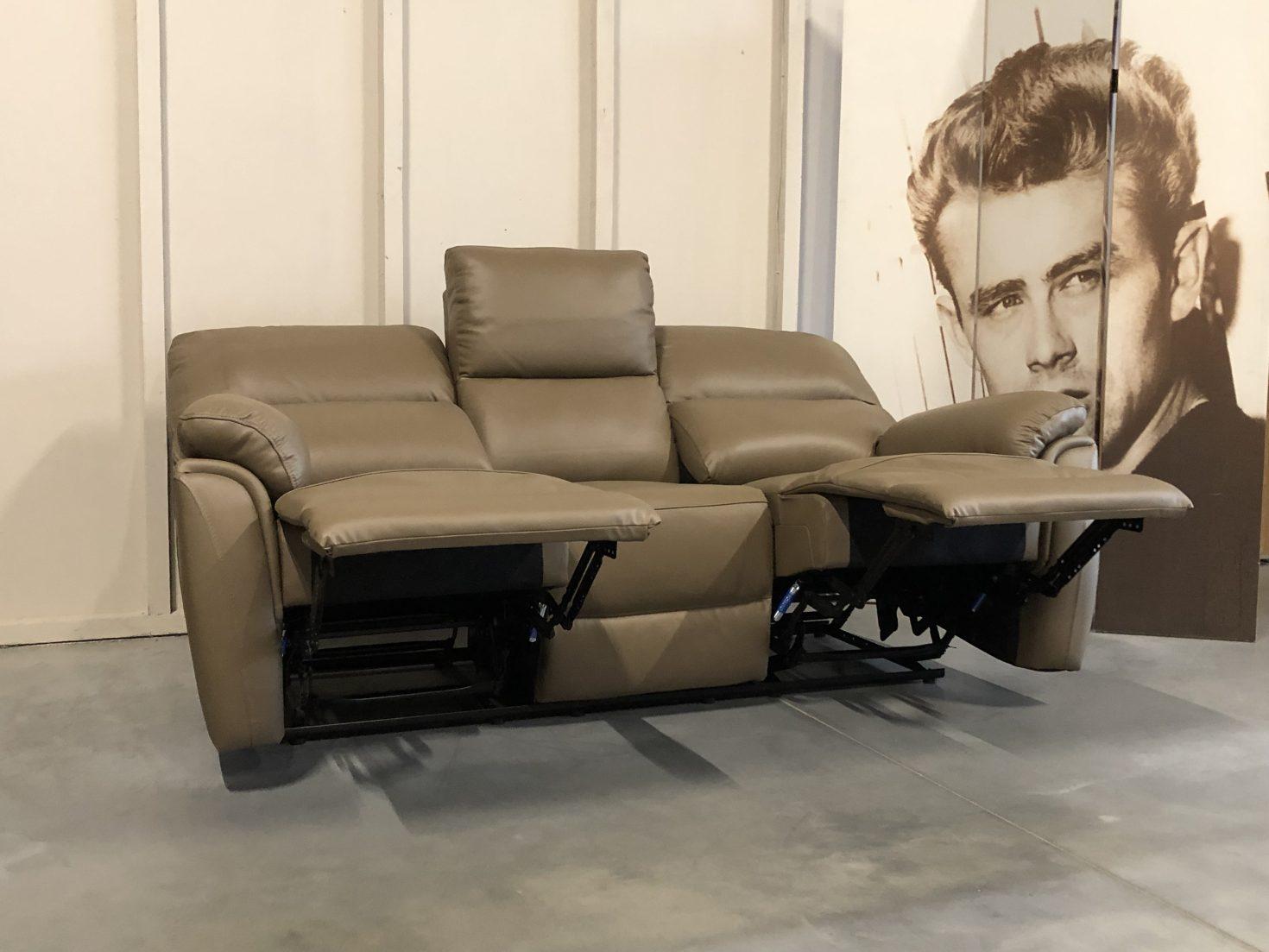 Odinė sofa reglaineris ARIA cappucchino – 190×90 cm 4