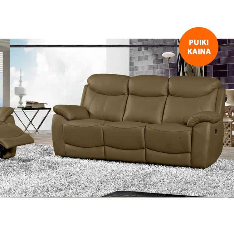 Odinė sofa-lova POMPEA Cappucchino – 200×90 cm