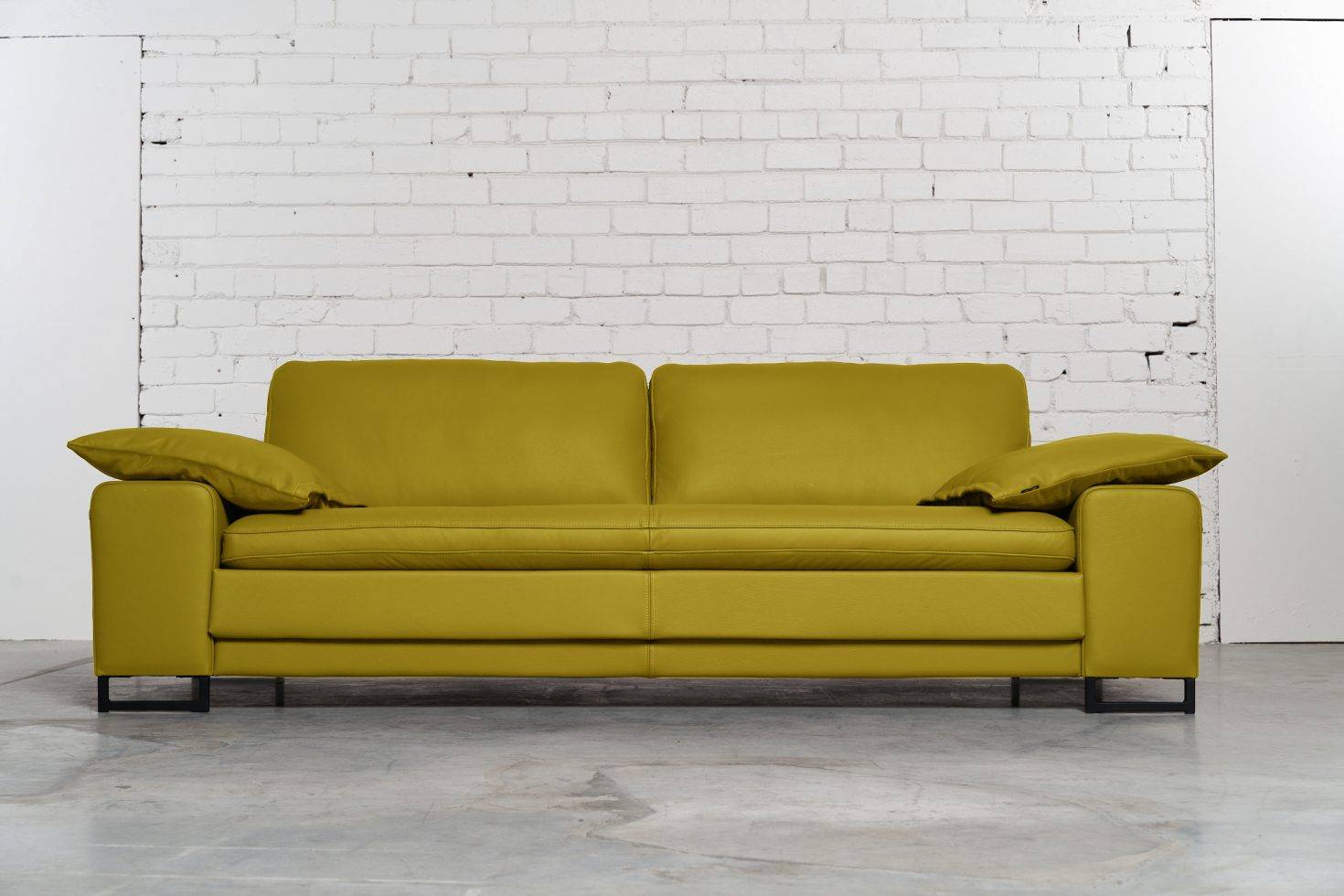 Trivietė odinė sofa ARGUS (Giallo) – 245×100 cm 2