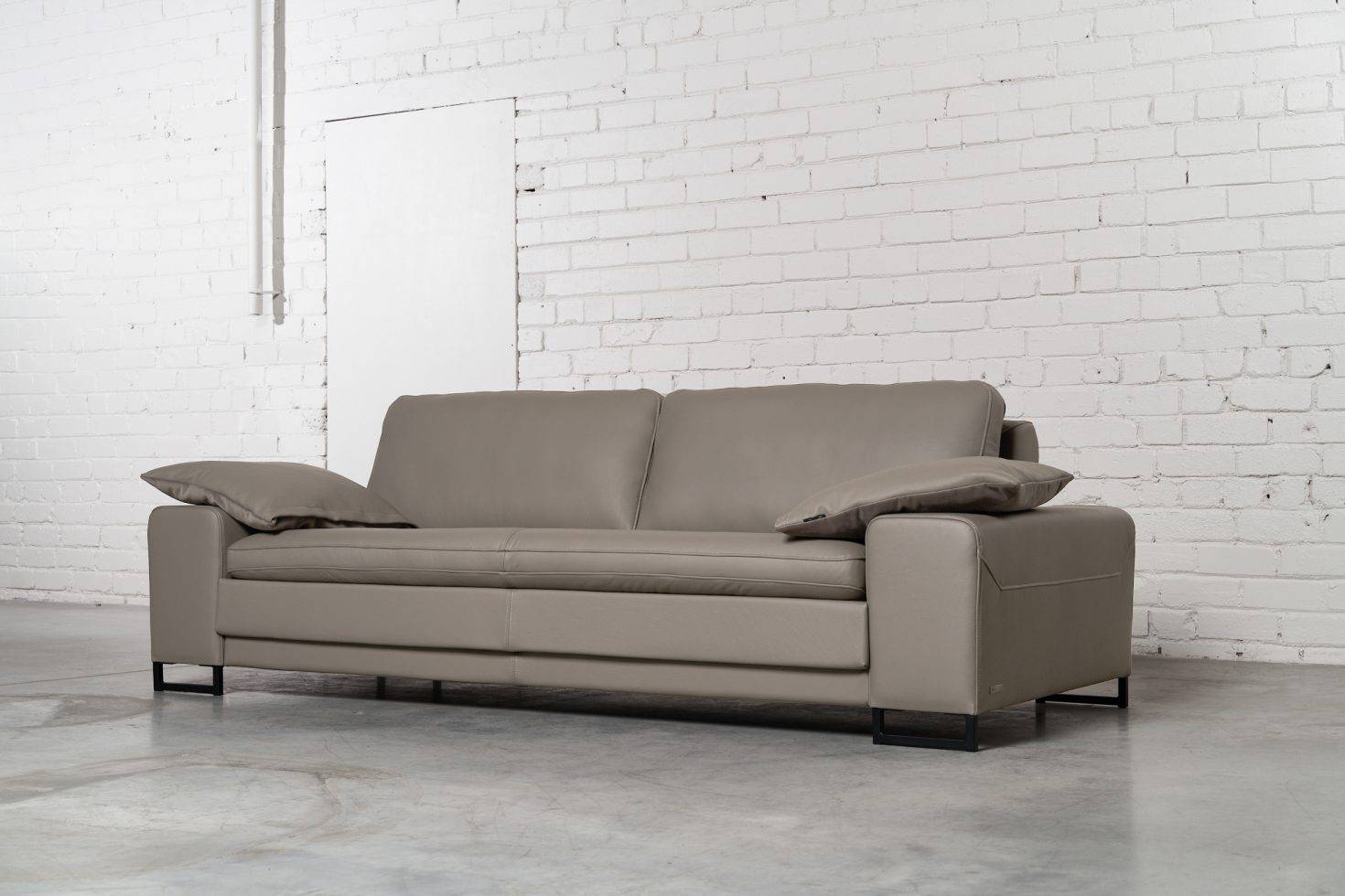Trivietė odinė sofa ARGUS (Khaki) – 245×100 cm 3