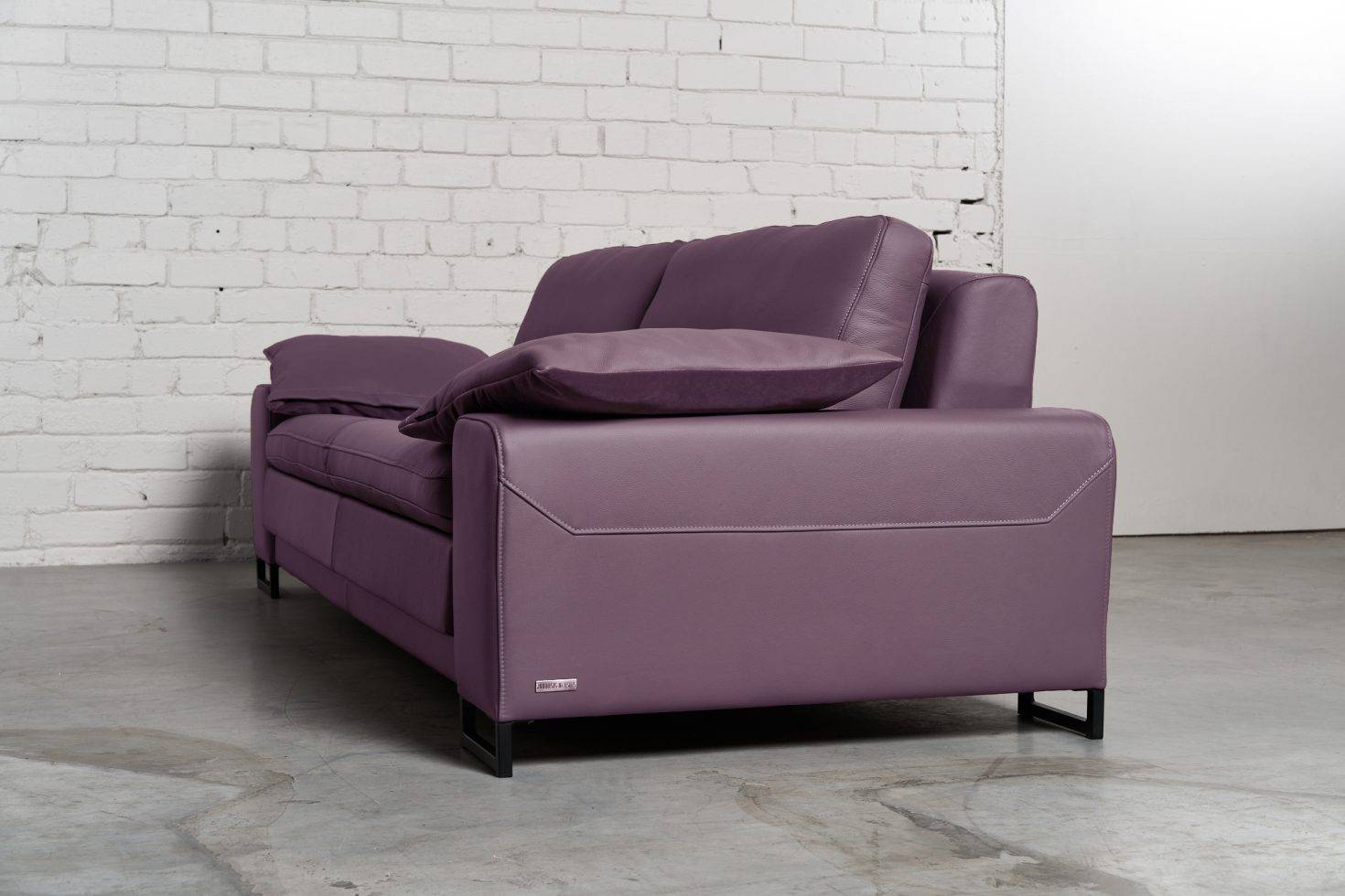 Trivietė odinė sofa ARGUS (Lila) – 245×100 cm 3