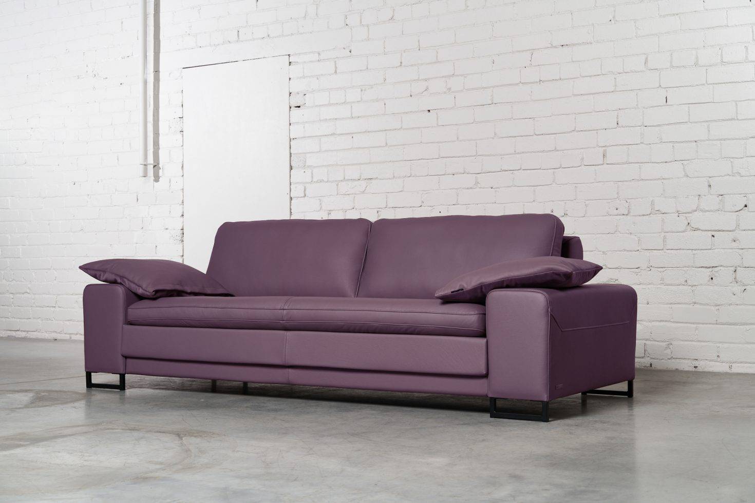 Trivietė odinė sofa ARGUS (Lila) – 245×100 cm 5