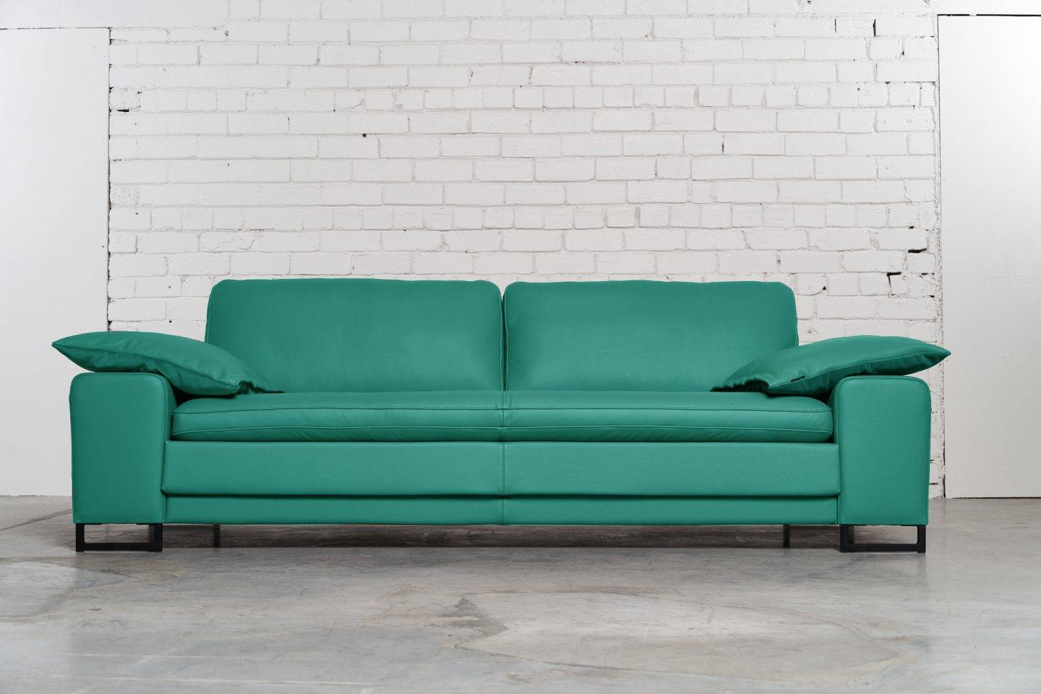 Trivietė odinė sofa ARGUS (Sky Blue) – 245×100 cm 3
