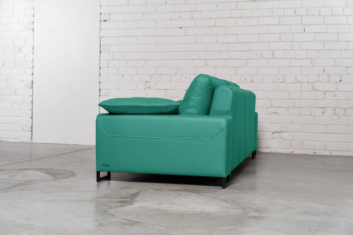 Trivietė odinė sofa ARGUS (Sky Blue) – 245×100 cm 5