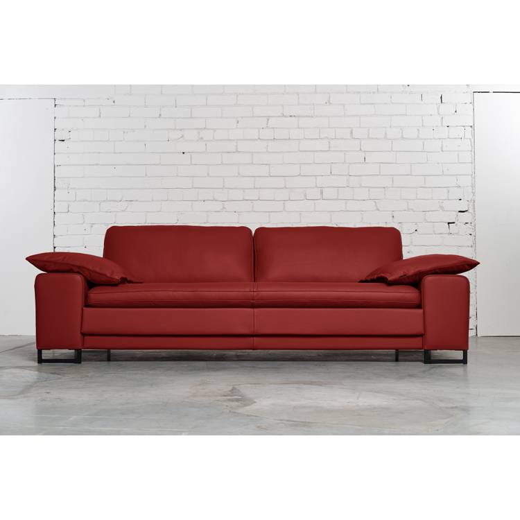 Trivietė odinė sofa ARGUS (Cherry) – 245×100 cm
