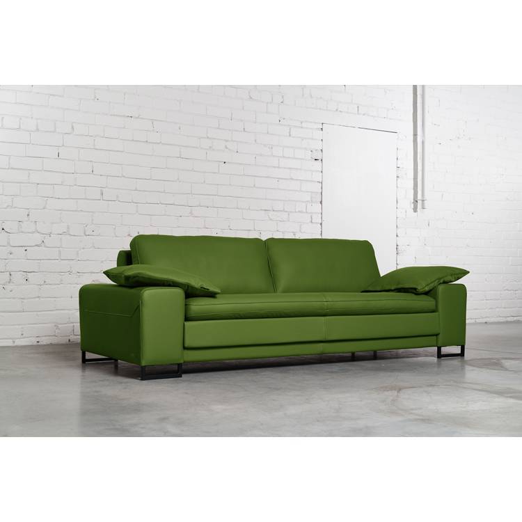 Trivietė odinė sofa ARGUS (Apple Green) – 245×100 cm