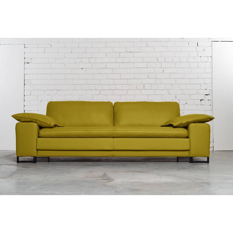 Trivietė odinė sofa ARGUS (Giallo) – 245×100 cm