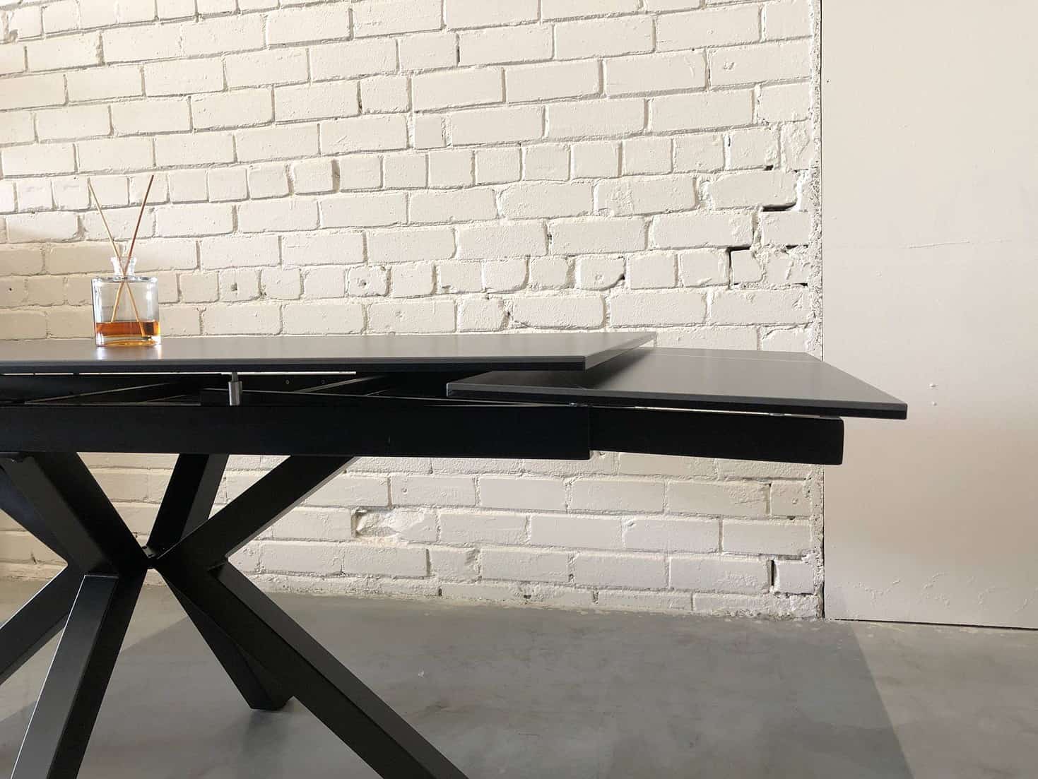 Valgomojo stalas OTTO juodas 160 (200-240)x90xH75 cm 7