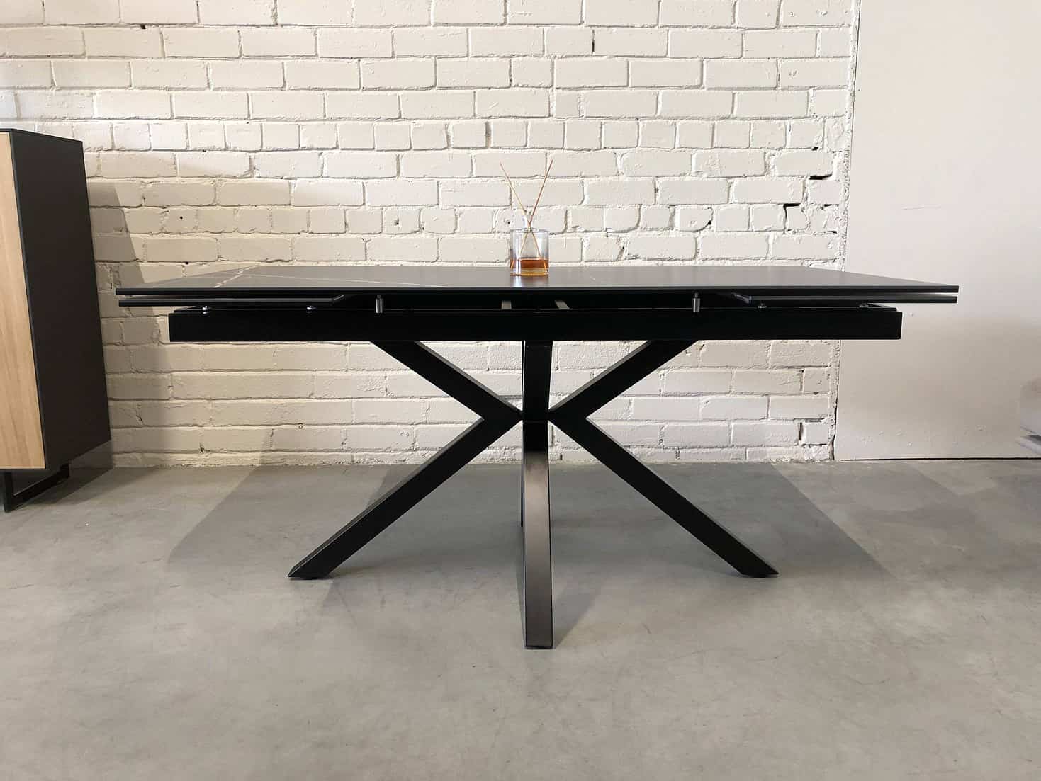 Valgomojo stalas OTTO juodas 160 (200-240)x90xH75 cm 6