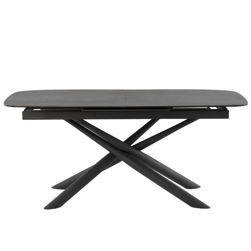 Valgomojo stalas MESS juodas 160 (220)x95xH77 cm 3