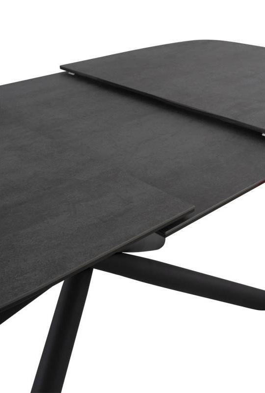 Valgomojo stalas MESS juodas 160 (220)x95xH77 cm 4