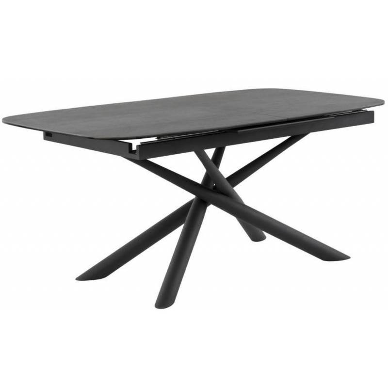Valgomojo stalas MESS juodas 160 (220)x95xH77 cm 2