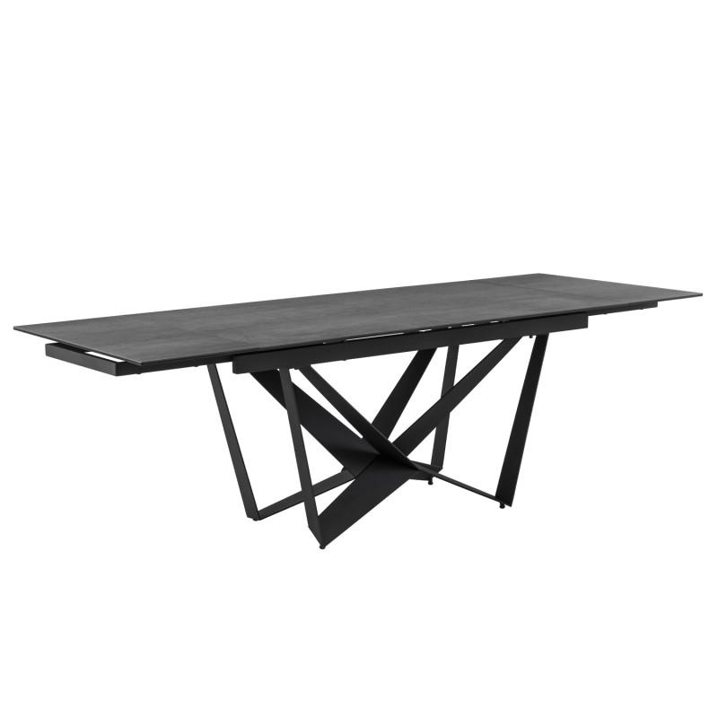 Valgomojo stalas SIA juoda/pilka 160 (220-240)x90xH76 cm 3