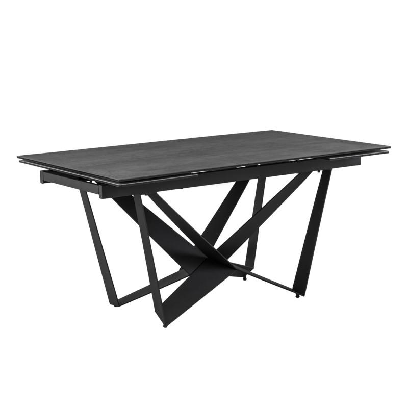Valgomojo stalas SIA juoda/pilka 160 (220-240)x90xH76 cm 2