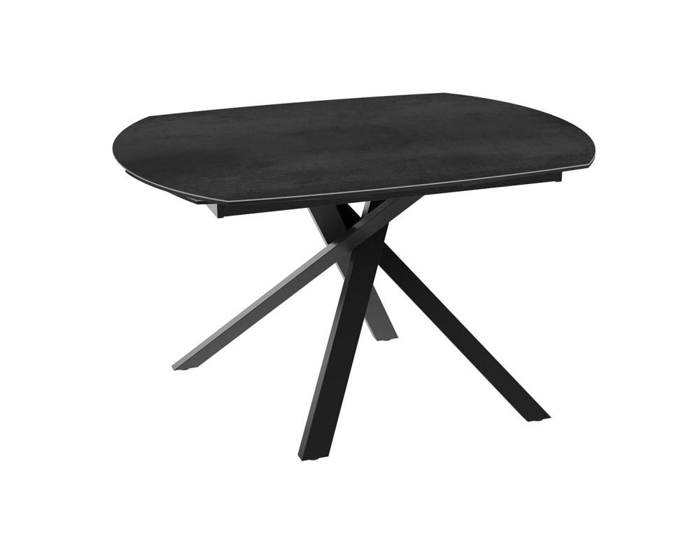 Valgomojo stalas FJORD juodas 140 (170)x90xH76 cm 4