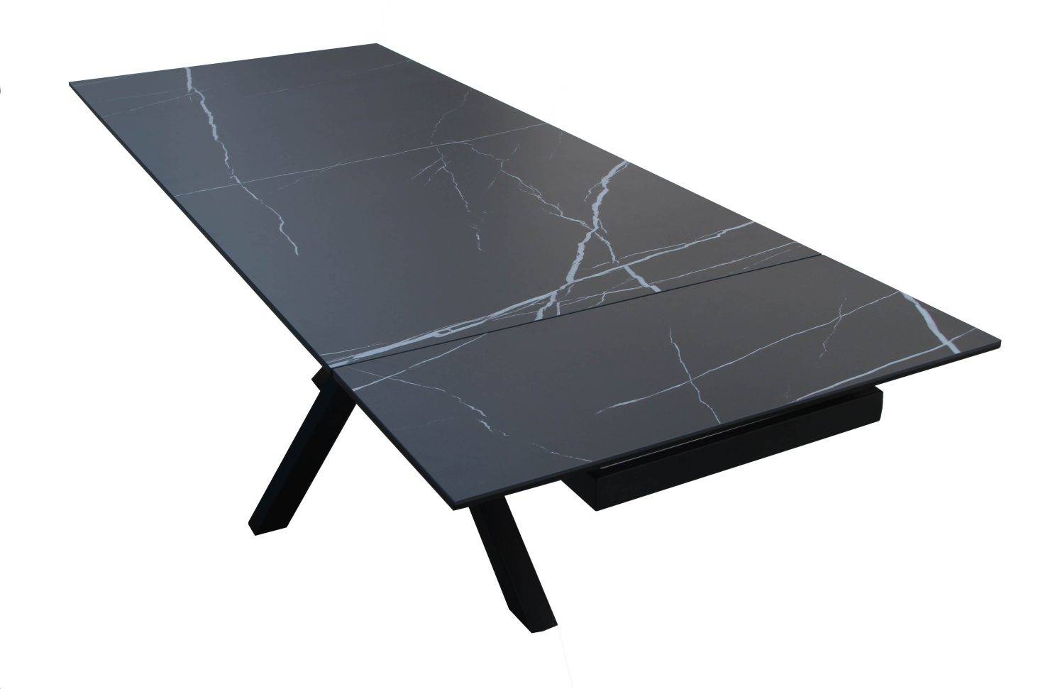 Valgomojo stalas OTTO juodas 160 (200-240)x90xH75 cm 3