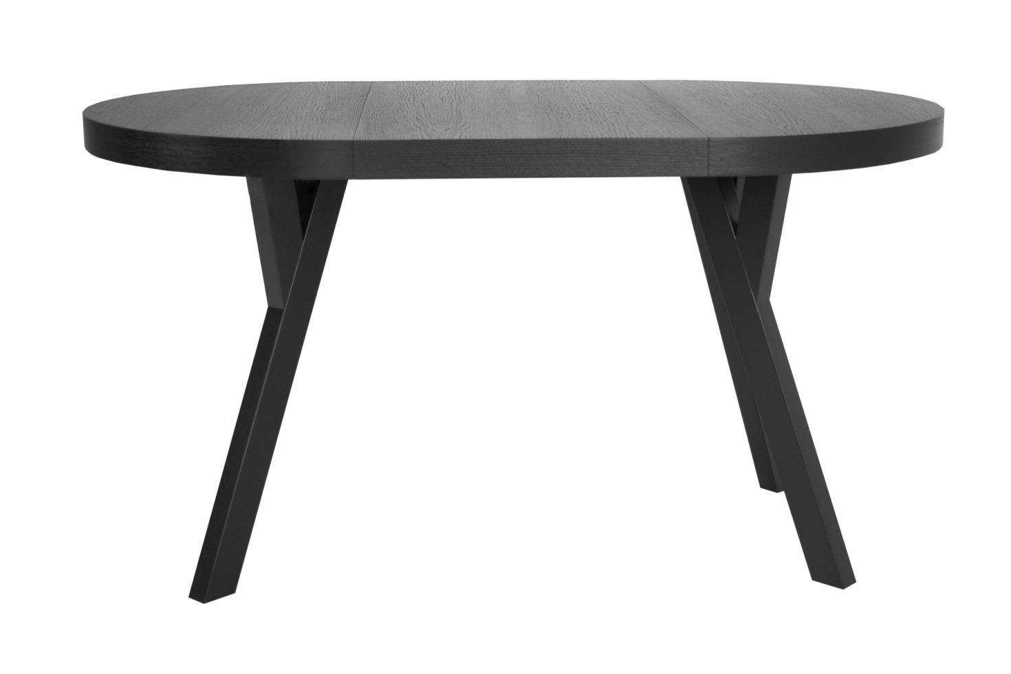 Ąžuolo faneruotės apvalus valgomojo stalas TON 90Ø (190)xH75 cm 4