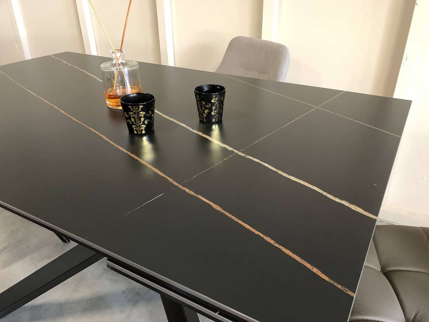 Valgomojo stalas BLANCO juodas 140 (170-200)x85xH76 cm 7