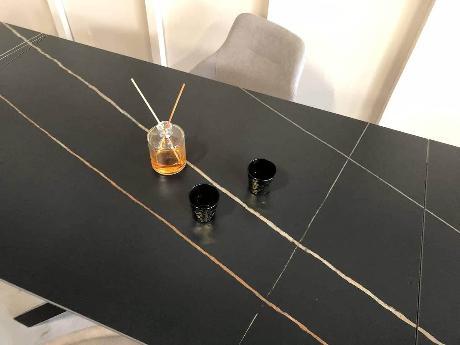 Valgomojo stalas BLANCO juodas 140 (170-200)x85xH76 cm 8