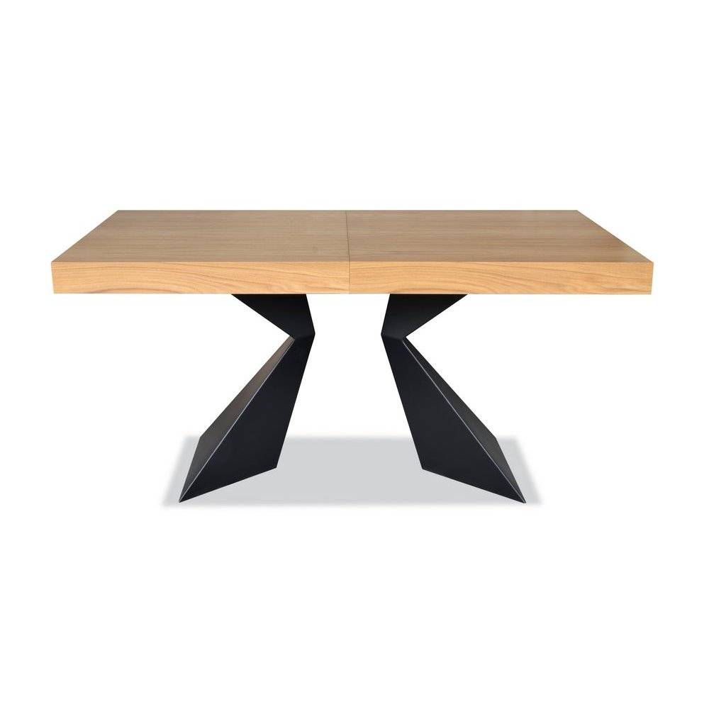 Ąžuolo faneruotės valgomojo stalas CONNOR 160 (210)x90xH76 cm 4