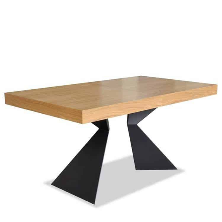 Ąžuolo faneruotės valgomojo stalas CONNOR 160(210)x90xH76 cm