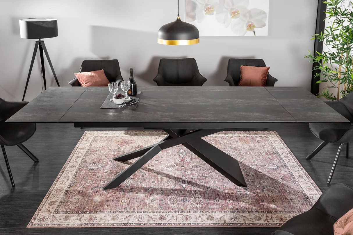 Valgomojo stalas DORIAN-LAVA 180 (220-260)x90xH77 cm-2