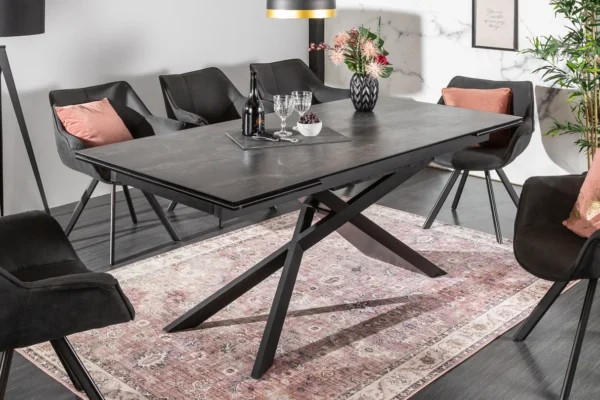 Valgomojo stalas DORIAN-LAVA 180 (220-260)x90xH77 cm
