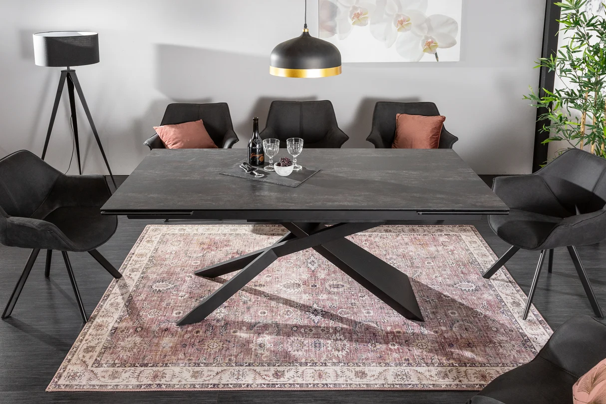 Valgomojo stalas DORIAN-LAVA 180 (220-260)x90xH77 cm-4