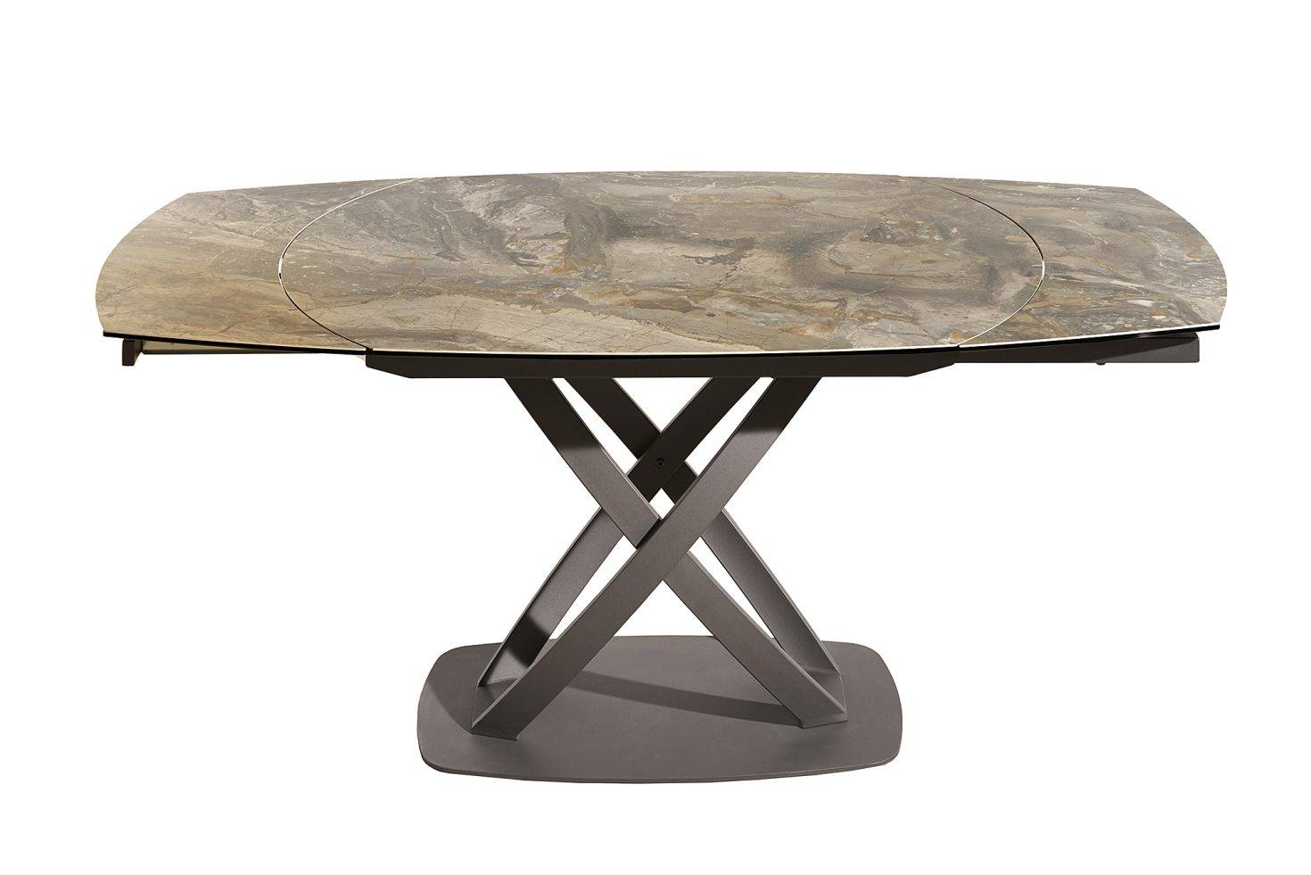 Išsukamas stalas GENESIS-TAUPE 130(190)x100xH75 cm 6