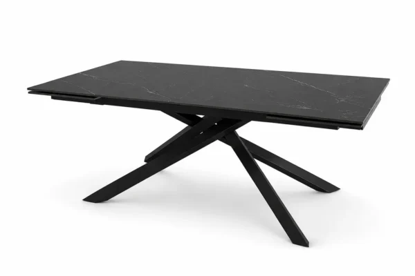 Valgomojo stalas BLANCO-Black 160 (200-240)x90xH76 cm