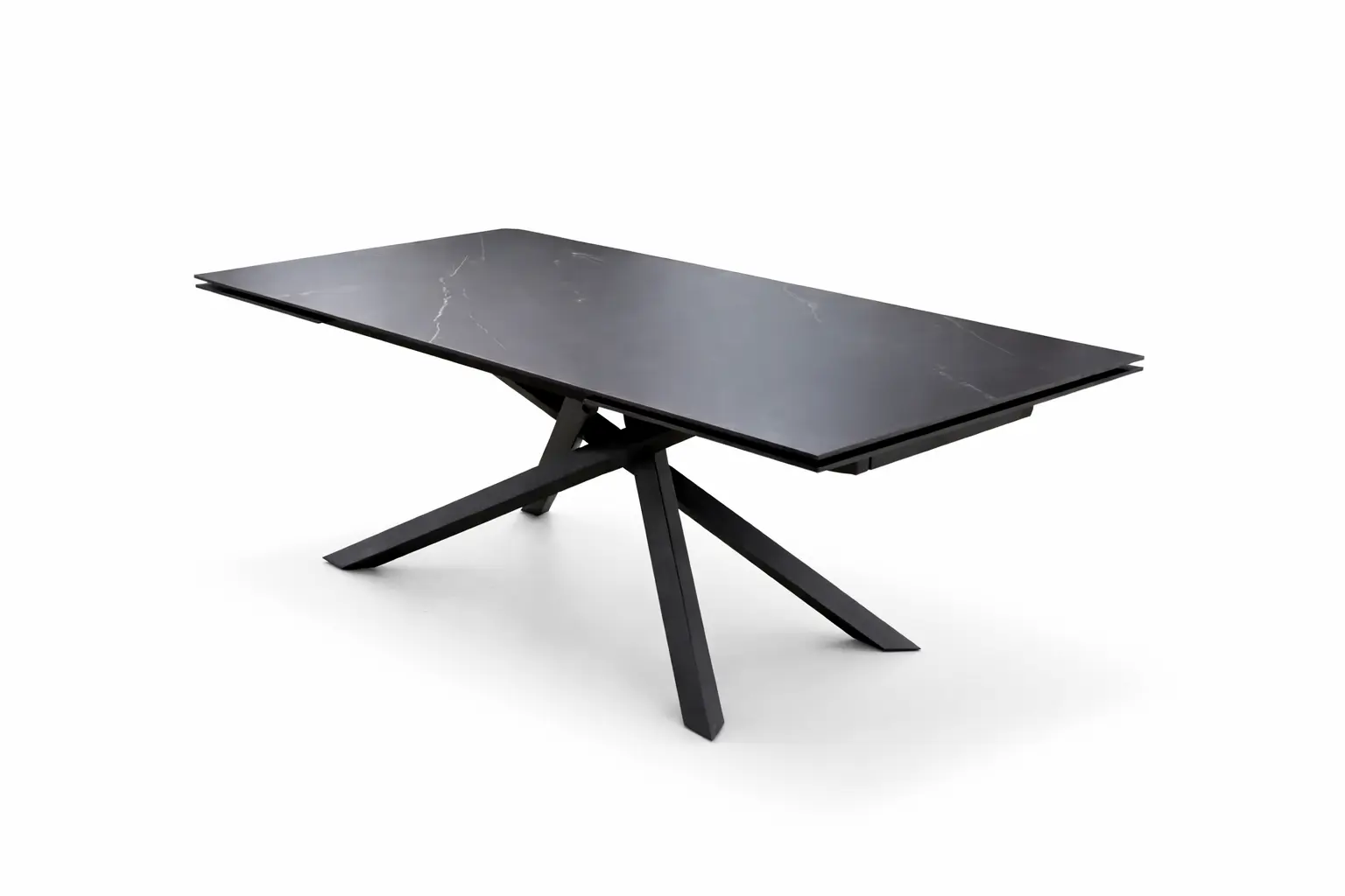 Valgomojo stalas ITALY-Black 160 (200-240)x90xH76 cm-11