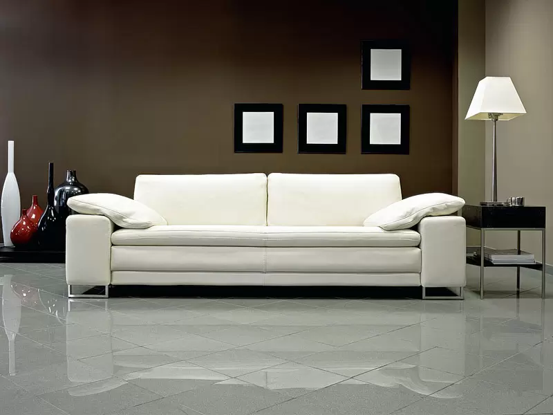 Sofa ARGUS 3 – baltos spalvos natūrali oda 2