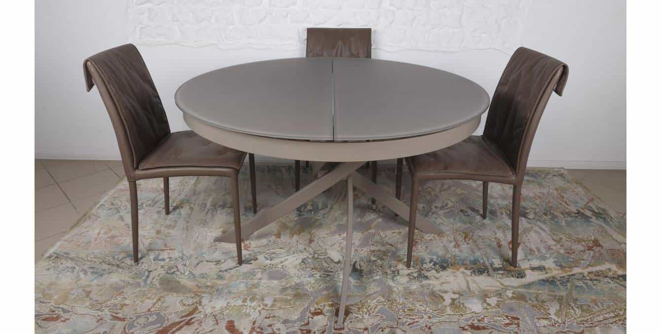 Keramikinis stalas FJORD – 110Ø (155)xH76 5