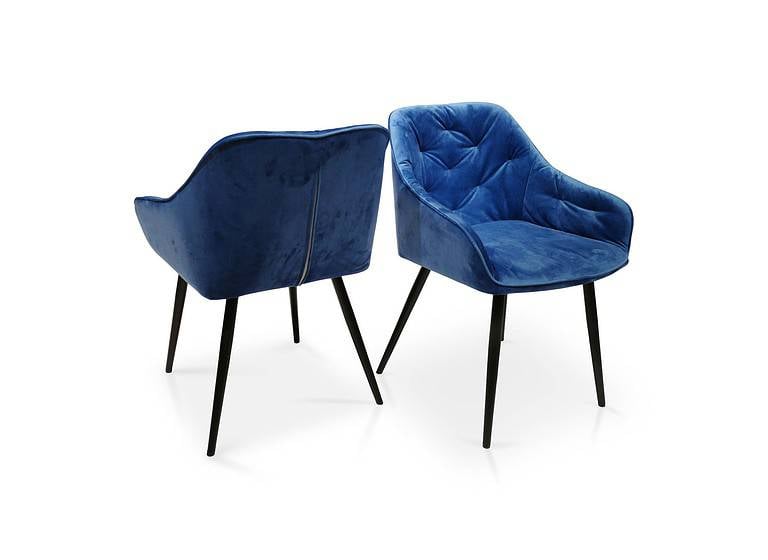 Mėlynos valgomojo kėdės