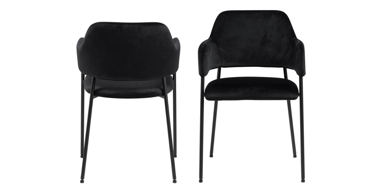 Valgomojo kėdė LINDA – juoda 3
