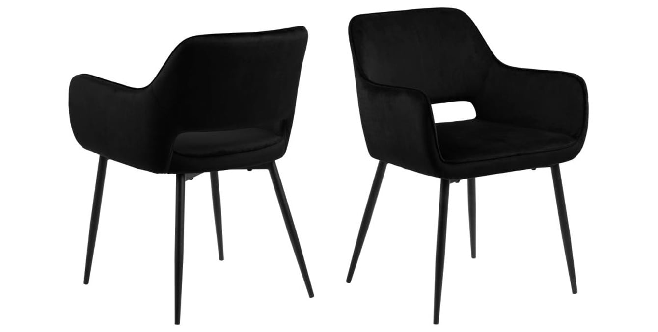 Valgomojo kėdė RAYA – juoda 2