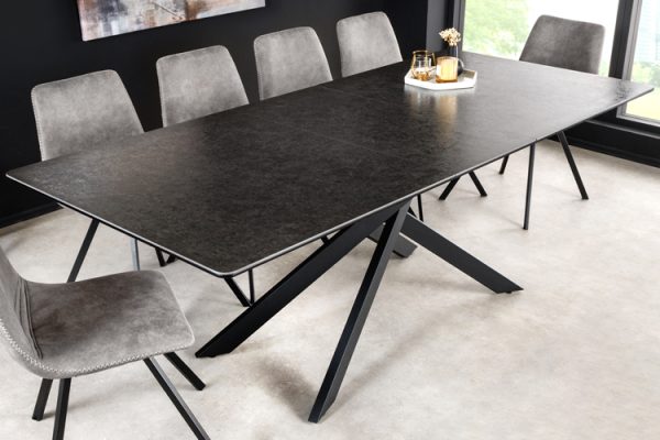 Valgomojo stalas ALPINE-GREY 160 (200)x90xH76 cm