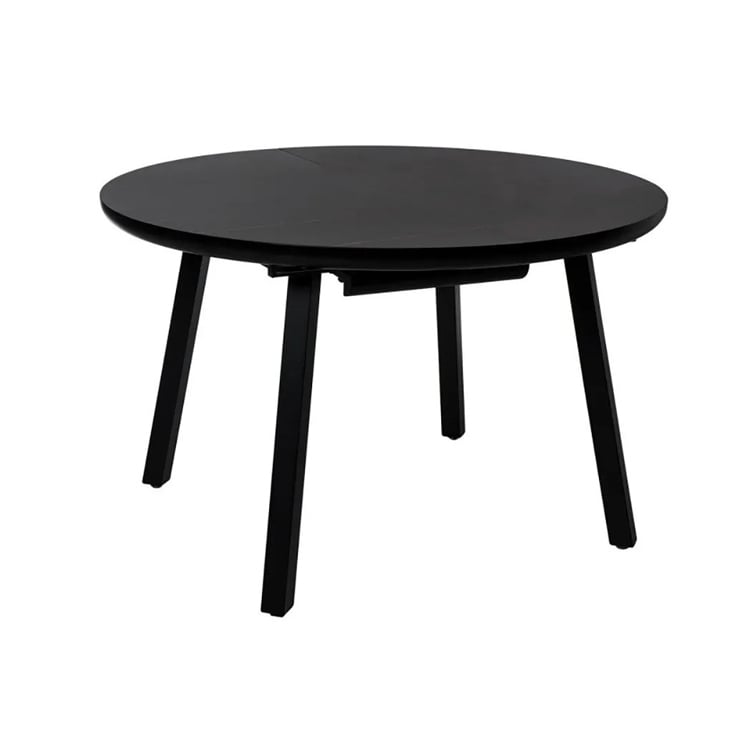 Išskleidžiamas apvalus stalas HETY-BLACK Ø100 (140)xH75 cm