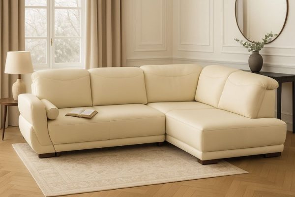 Minkštas kampas CLAUDIA (dešinės pusės) - 250x180xH82-98 cm