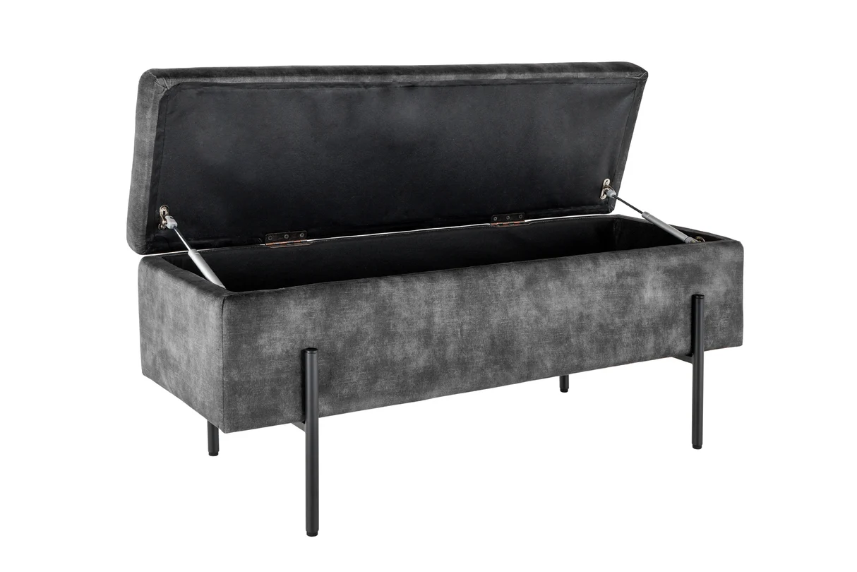 Vokiškas pufas LOFT-GREY – pilkos spalvos gobelenas-8