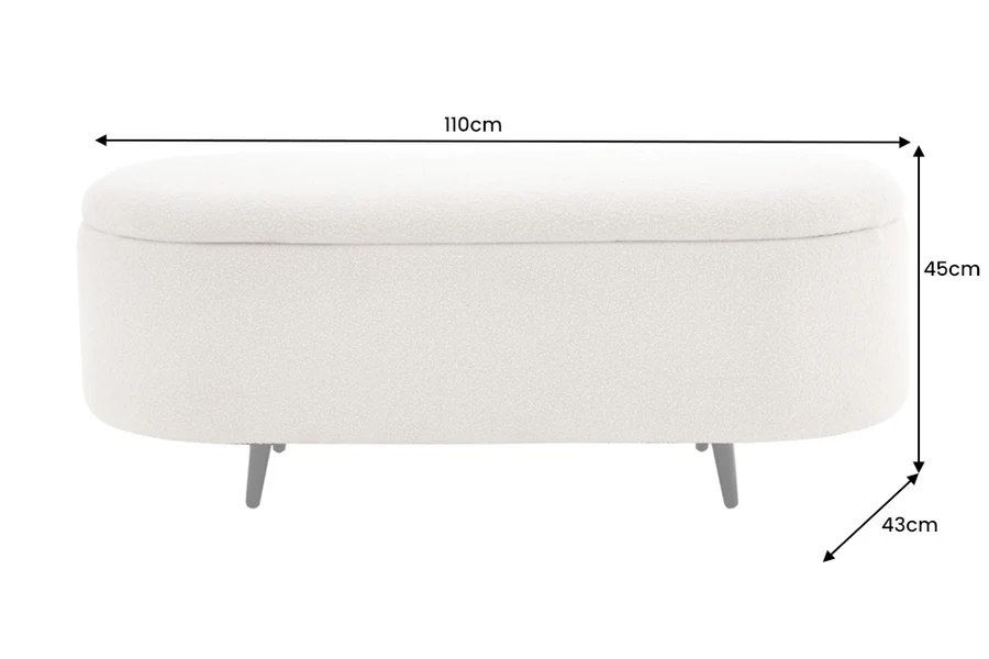 Vokiškas pufas VOQ-WHITE – 110x43xH45 cm-7