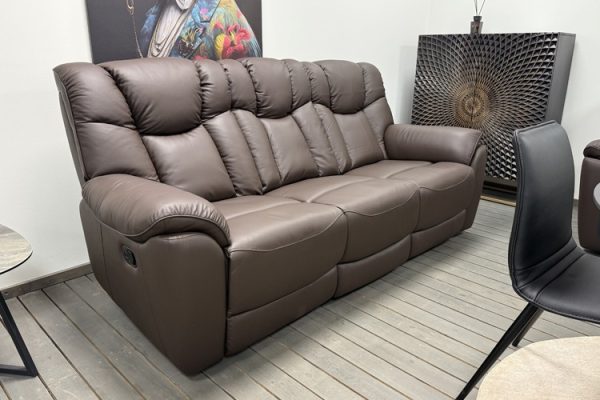 Odinis komplektas 3RR-2RR-1R su reglaineriais COMFORT - rudos spalvos oda