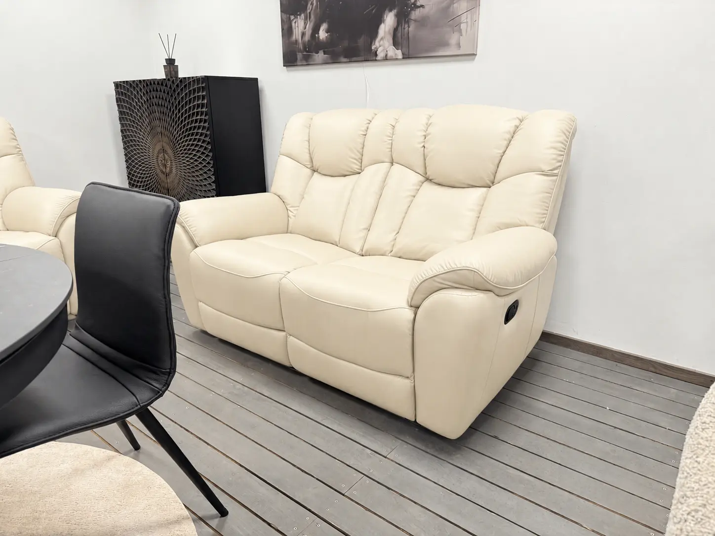 Odinis komplektas 3RR-2RR-1R su reglaineriais COMFORT - šviesios spalvos oda-3
