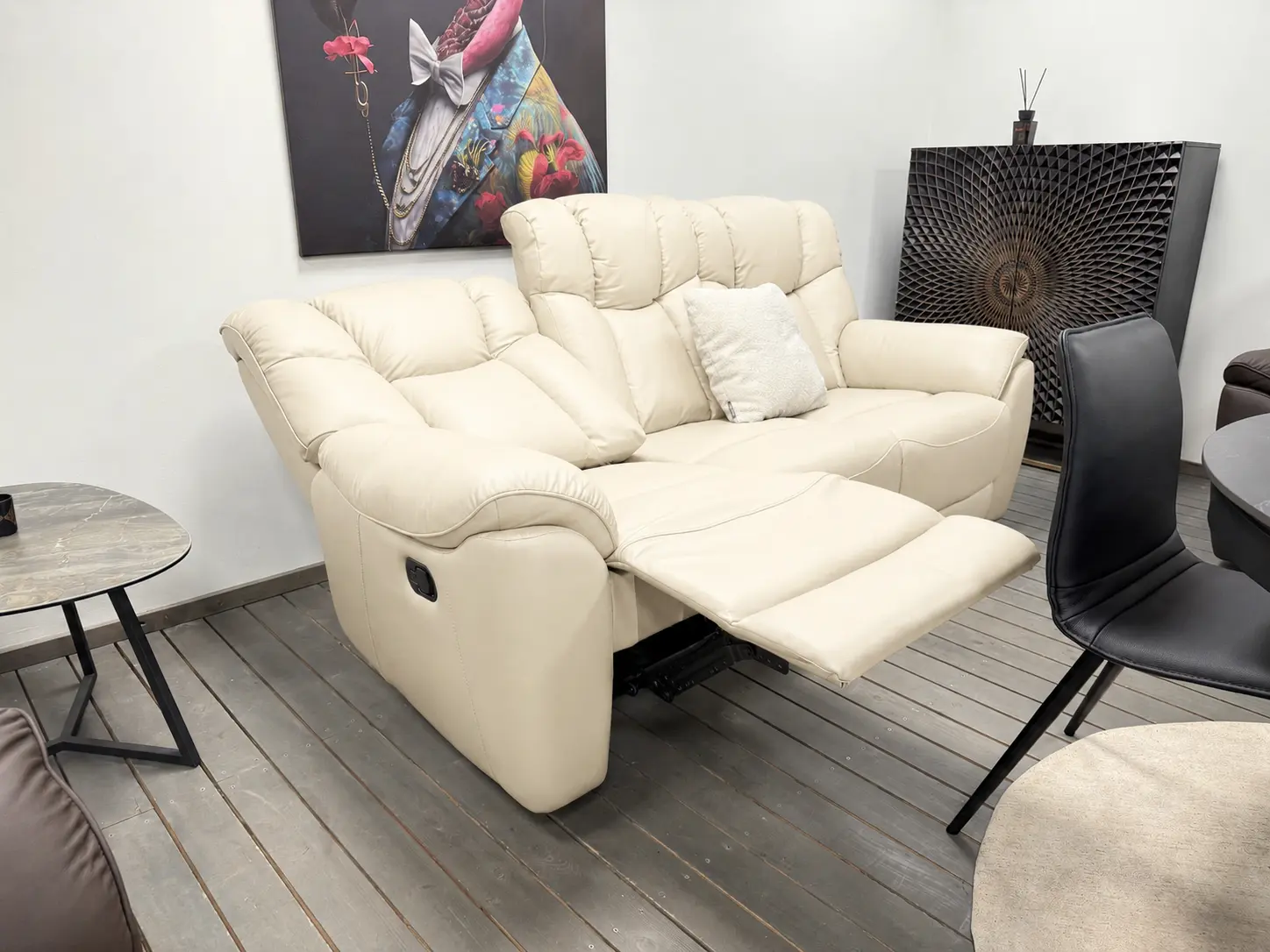 Odinis komplektas 3RR-2RR-1R su reglaineriais COMFORT - šviesios spalvos oda-5