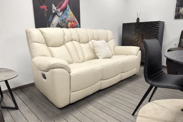 Odinis komplektas 3RR-2RR-1R su reglaineriais COMFORT - šviesios spalvos oda