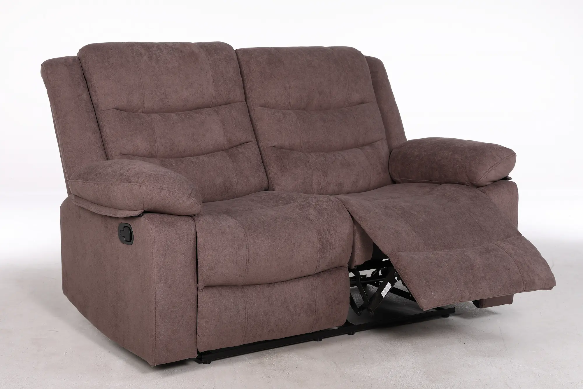 Dvivietė sofa su reglaineriais RAMZI – tamsiai rusva spalva – 152x97xH102 cm-13