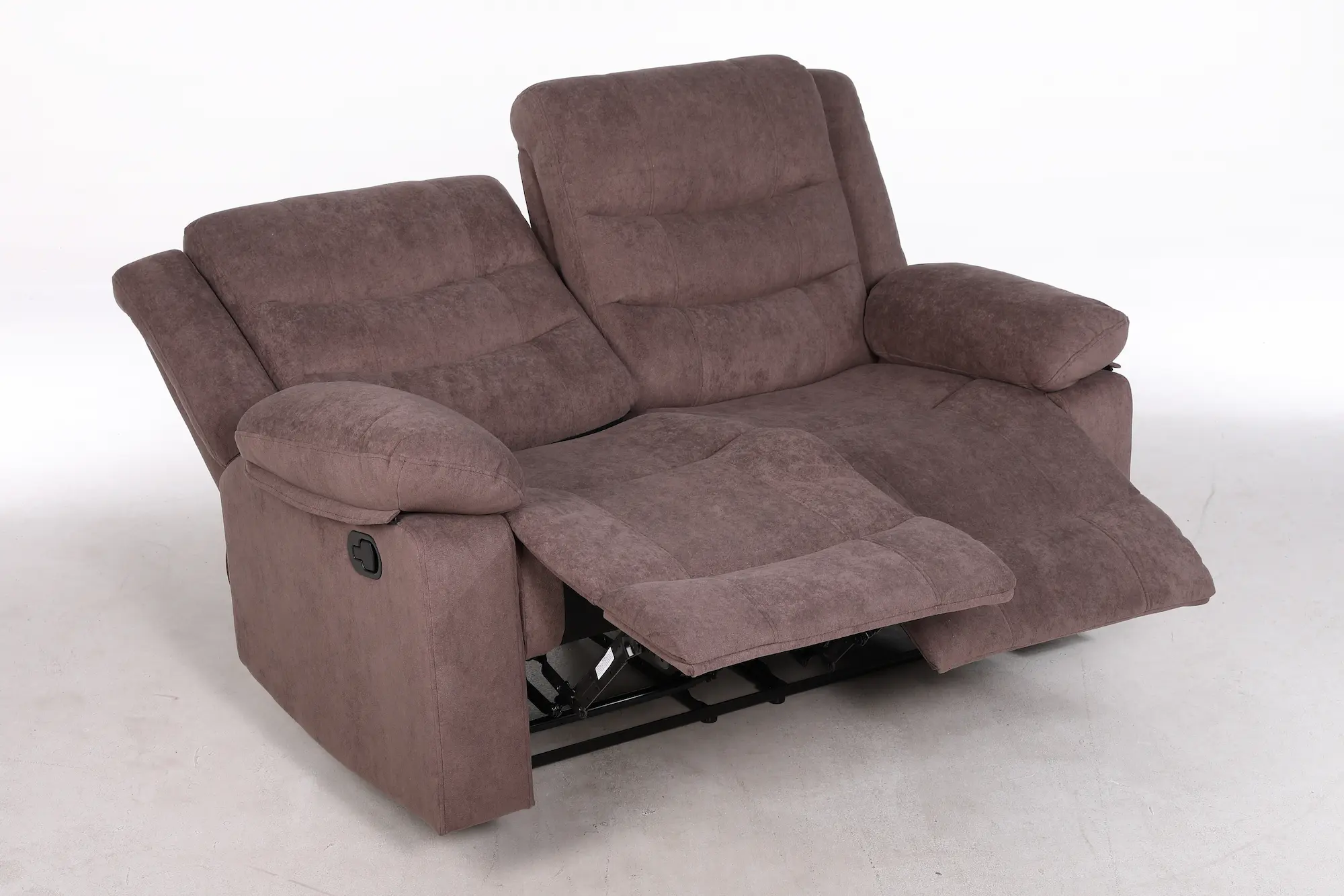 Dvivietė sofa su reglaineriais RAMZI – tamsiai rusva spalva – 152x97xH102 cm-14