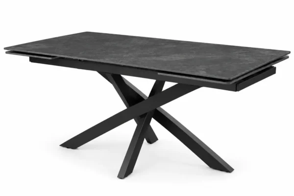Išskleidžiamas stalas ARTISTICO-Dark Grey 160 (240)x90xH75 cm